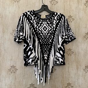 Torn by Ronny Kobo Fringe Top